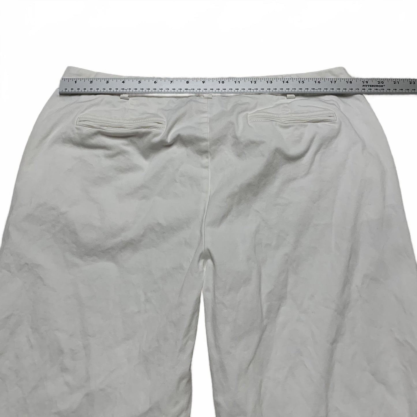 Lands' End Women's Size 16T White Wide Leg Pants