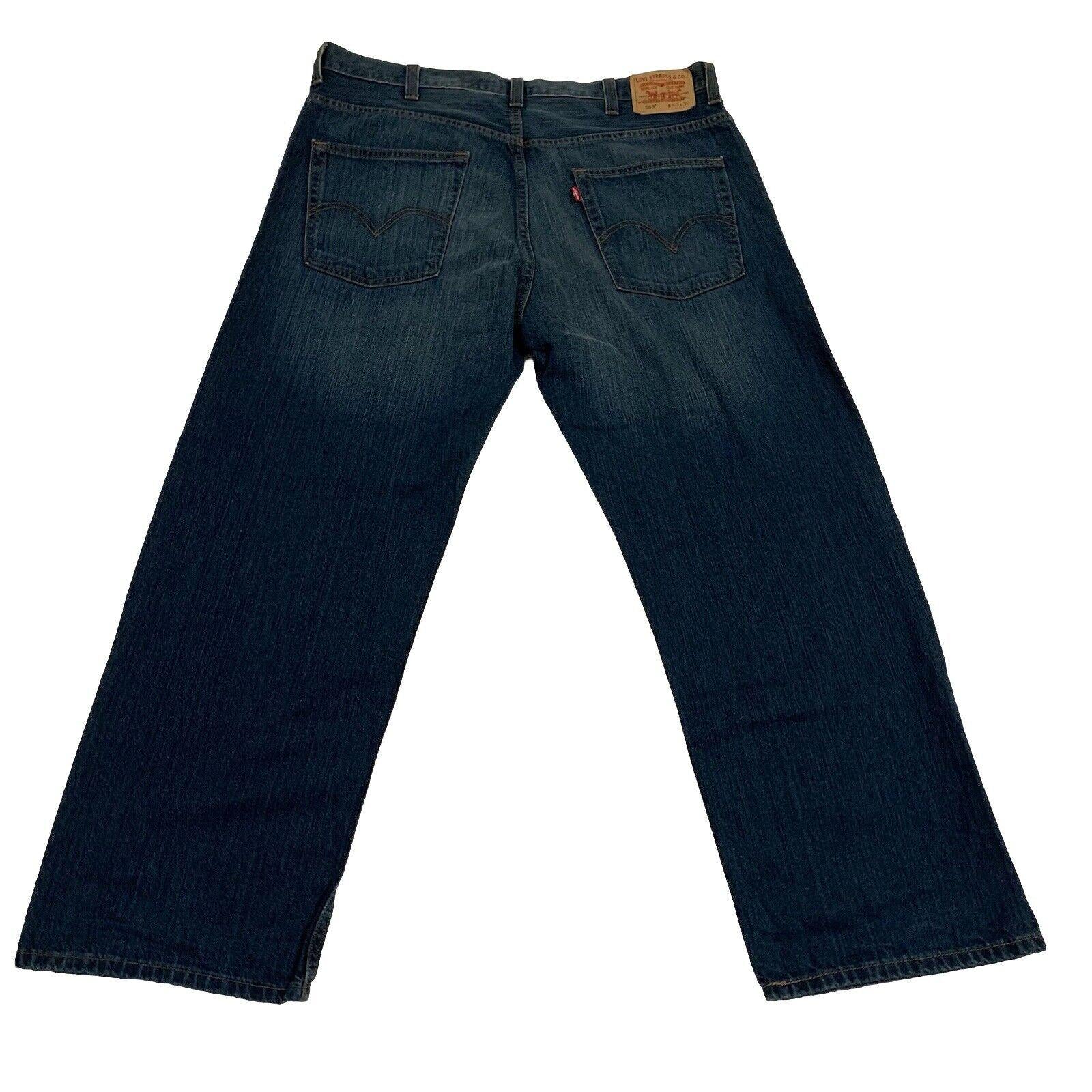 Vaqueros Levi's 569 Loose Straight Leg para hombre, talla 40x30, azul oscuro
