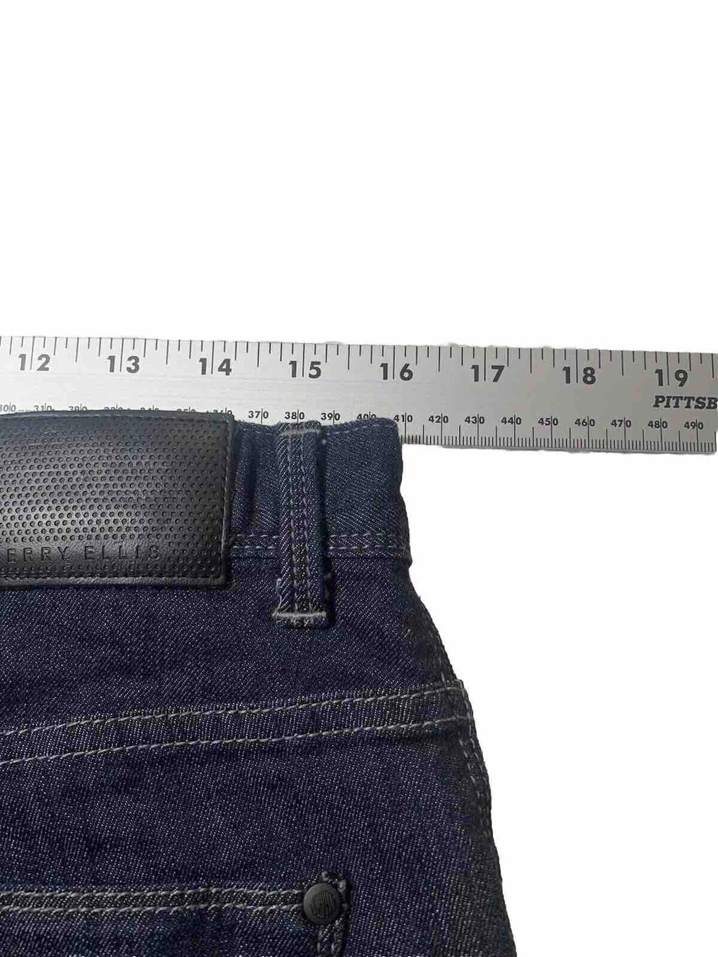 Perry Ellis Jeans Men's W34 30L Blue Straight Sz Black Label