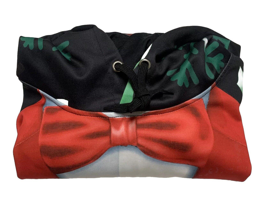 Suéter feo de esmoquin extragrande de John Hancock para hombre, sudadera navideña con capucha