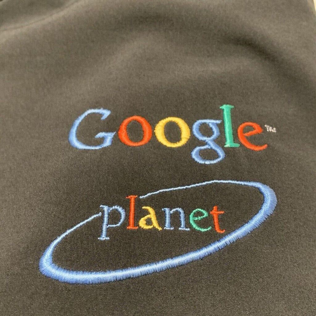 Chaqueta Port Authority unisex, talla M, con Google Planet bordado, bolsillos con cremallera negros