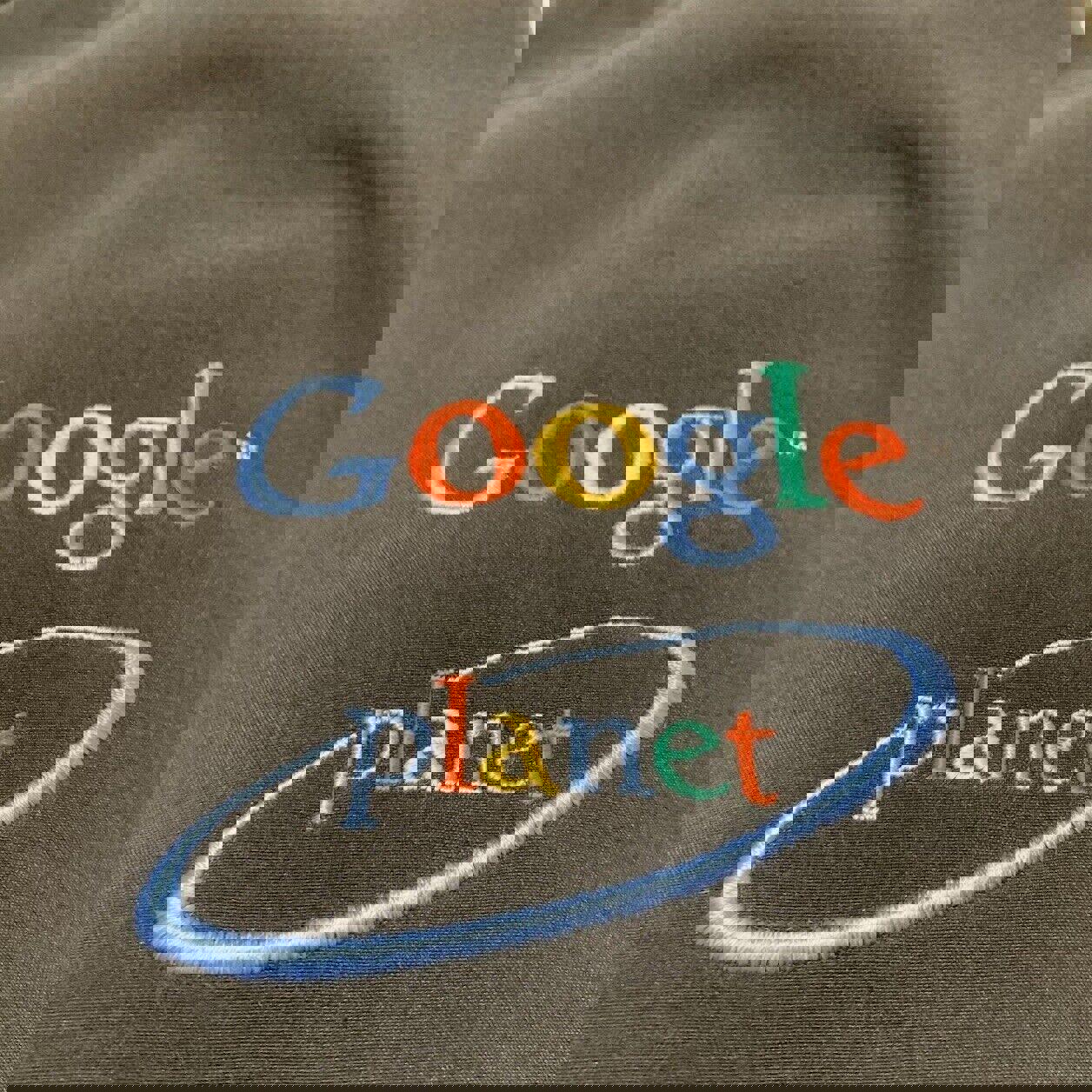 Chaqueta Port Authority unisex, talla M, con Google Planet bordado, bolsillos con cremallera negros