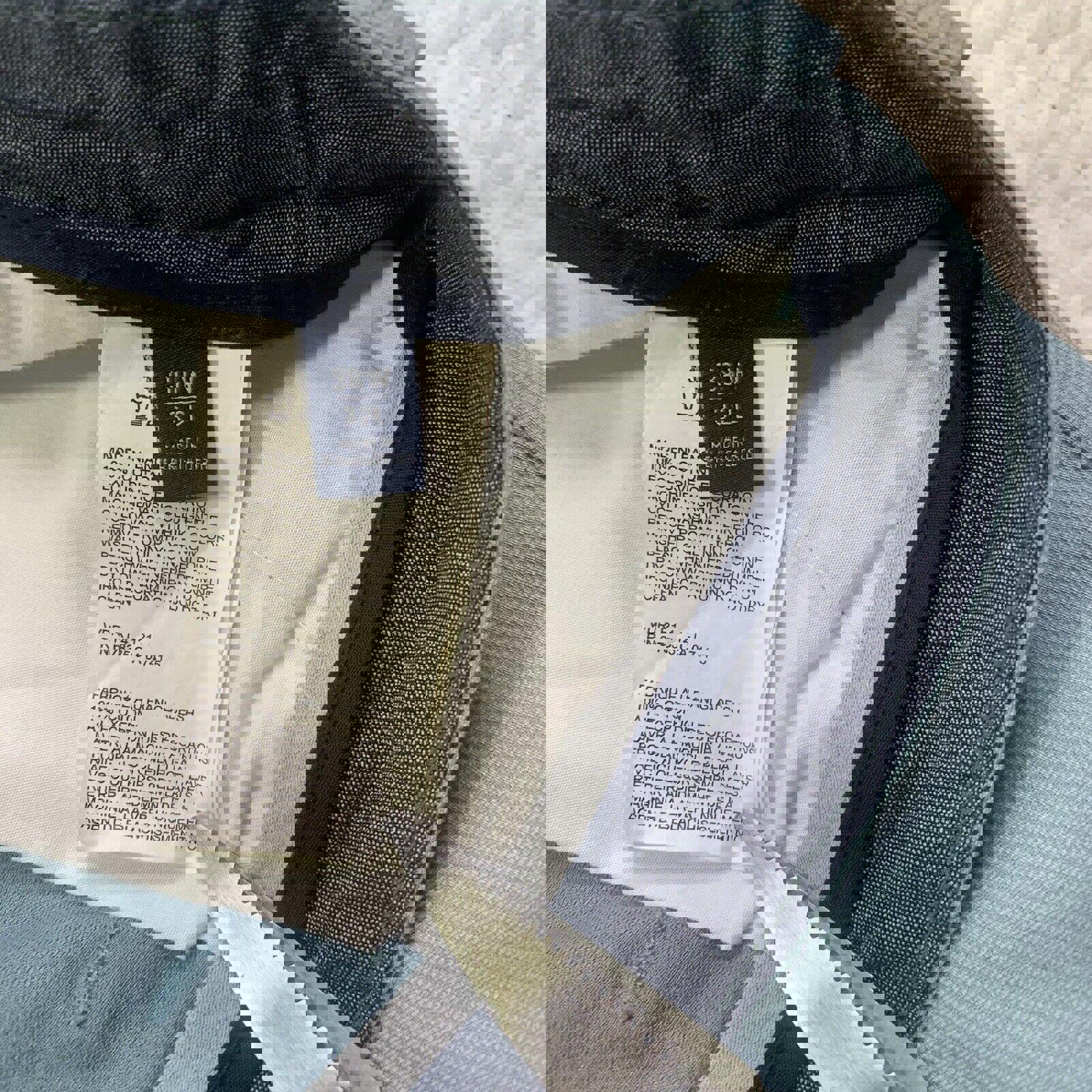 Pantalones Nautica para hombre, talla 38W 32L, pana fina, azul claro