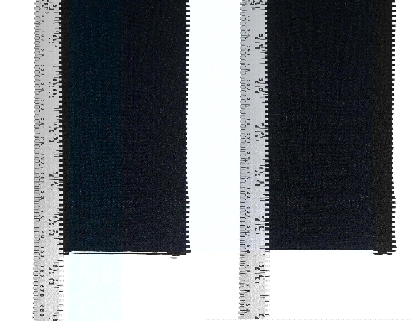 Cinturón elástico negro de latón para mujer, de 28 pulgadas, mediano, con cierre de velcro