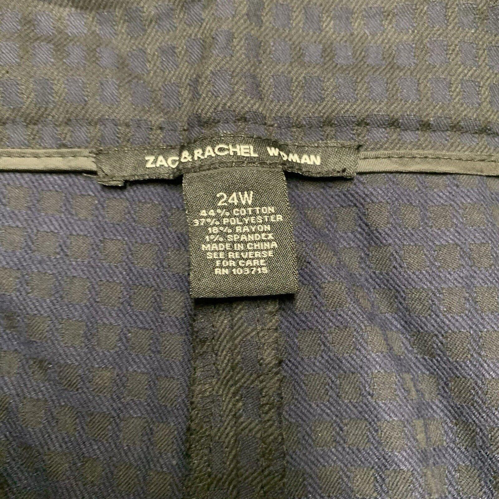 Zac & Rachel Square Pants Women’s 24W Trousers Slim Ankle Length Relaxed Chino