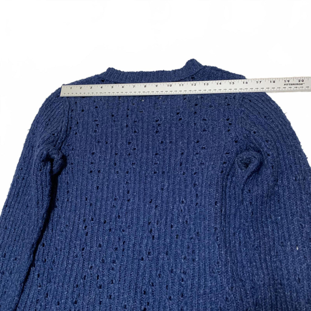 Suéter de punto de manga larga azul para mujer talla L de Free People