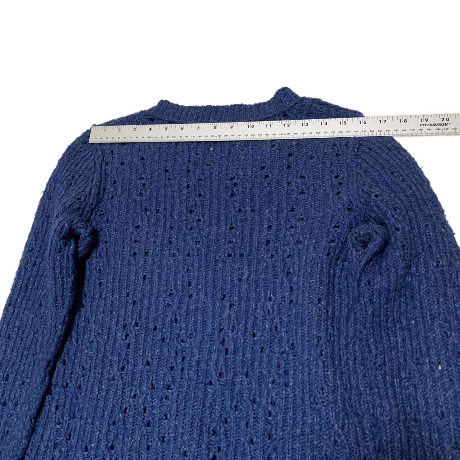 Suéter de punto de manga larga azul para mujer talla L de Free People