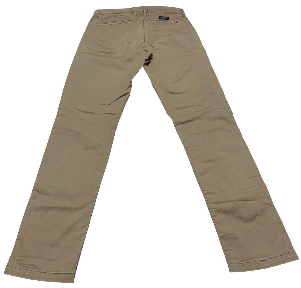Pantalón chino ajustado de algodón de pierna recta para hombre, talla 29R, de Armani Exchange, A/X