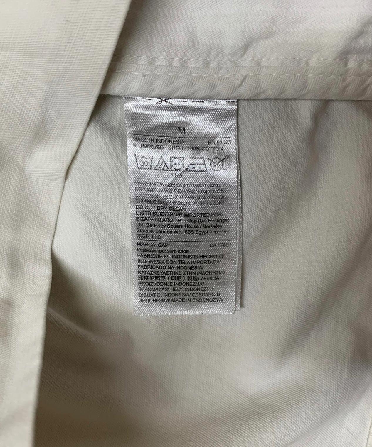 Chaqueta utilitaria ligera de algodón color blanco roto para mujer de GAP, talla mediana