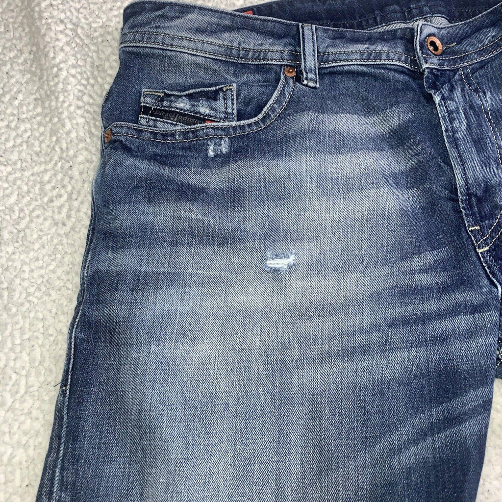 Vaqueros Diesel Thommer para hombre, talla 38x32, azul, ajustados, 084DD