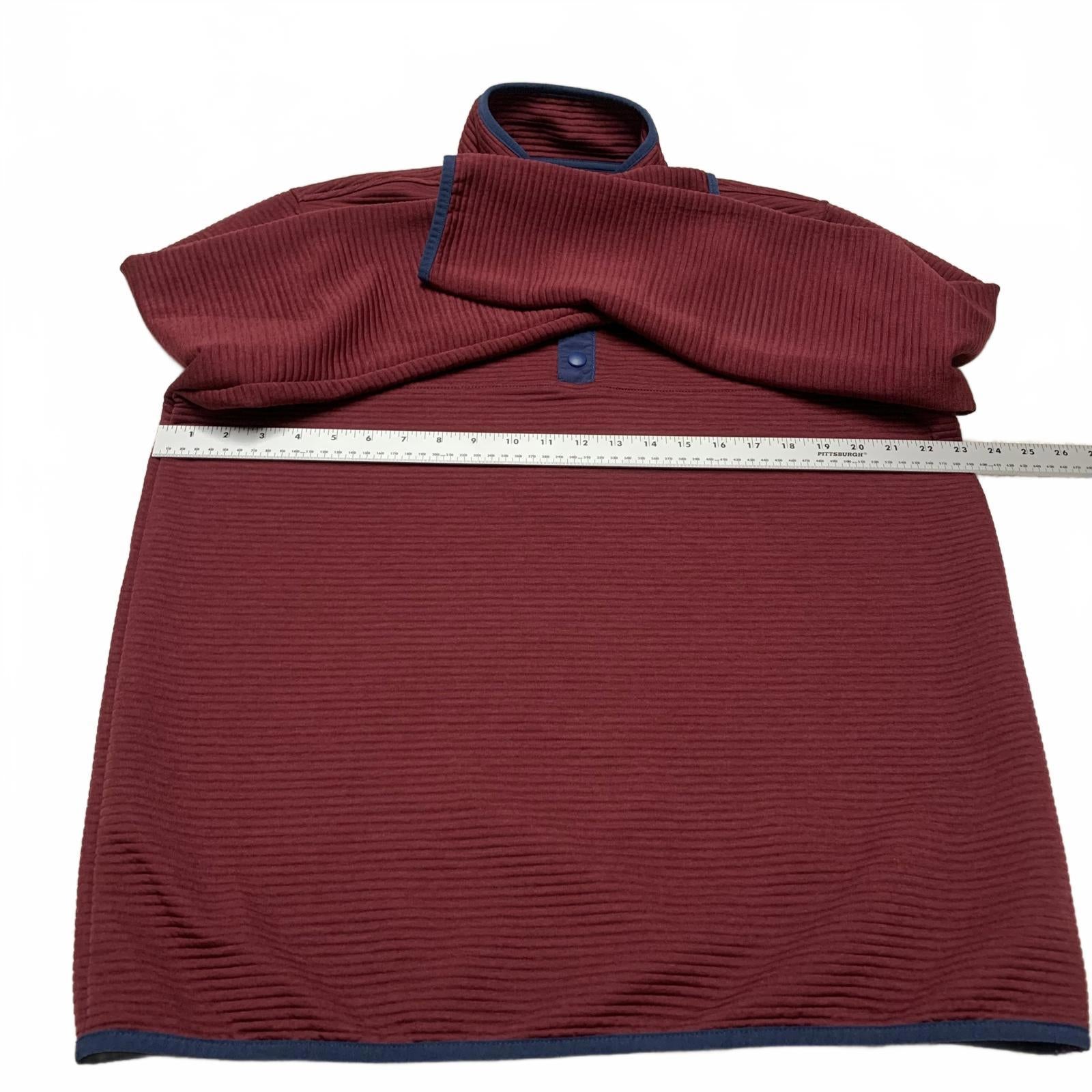 Chaqueta polar auténtica color burdeos de J.Crew, talla grande para hombre