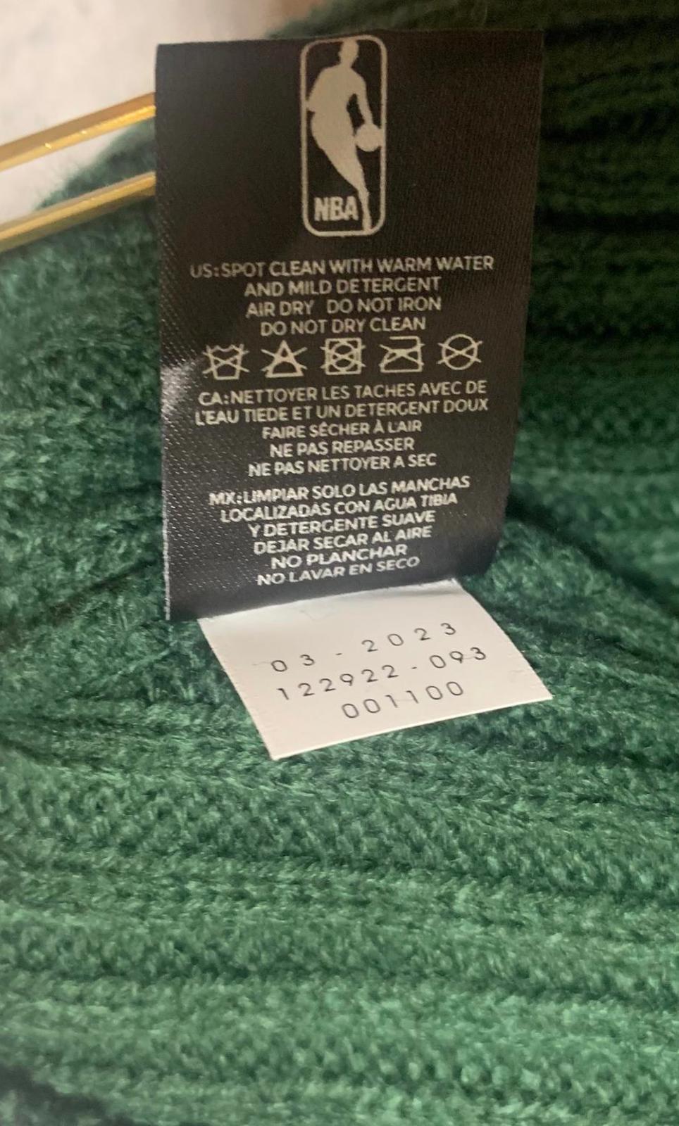 Gorro NBA Milwaukee Bucks de '47 Brand, tejido negro y verde, OSFA, nuevo