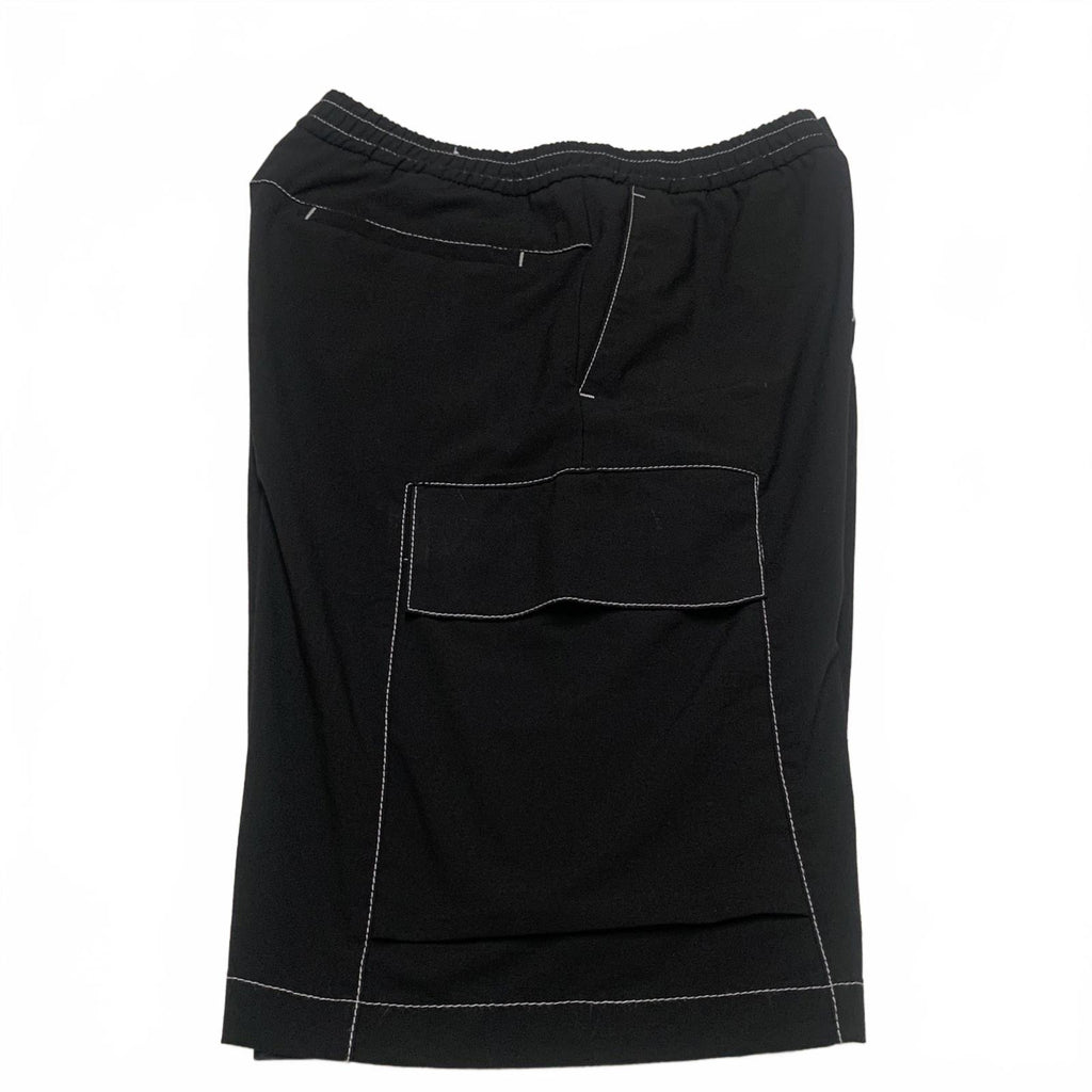 Pantalones cortos cargo negros Zara para hombre, talla pequeña, bolsillos laterales, talla W28