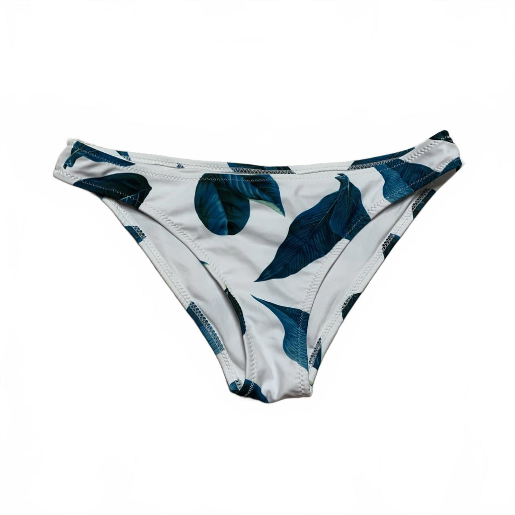 Braguita de bikini Cupshe para mujer, talla M, con estampado de hojas azules