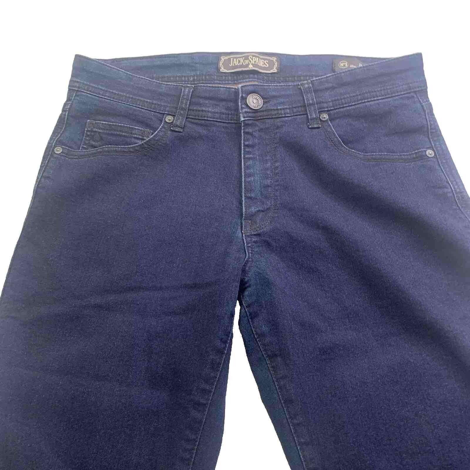 Vaqueros Jack of Spades para hombre, 33 x 26,5, azul oscuro alterado, pierna recta, corte clásico