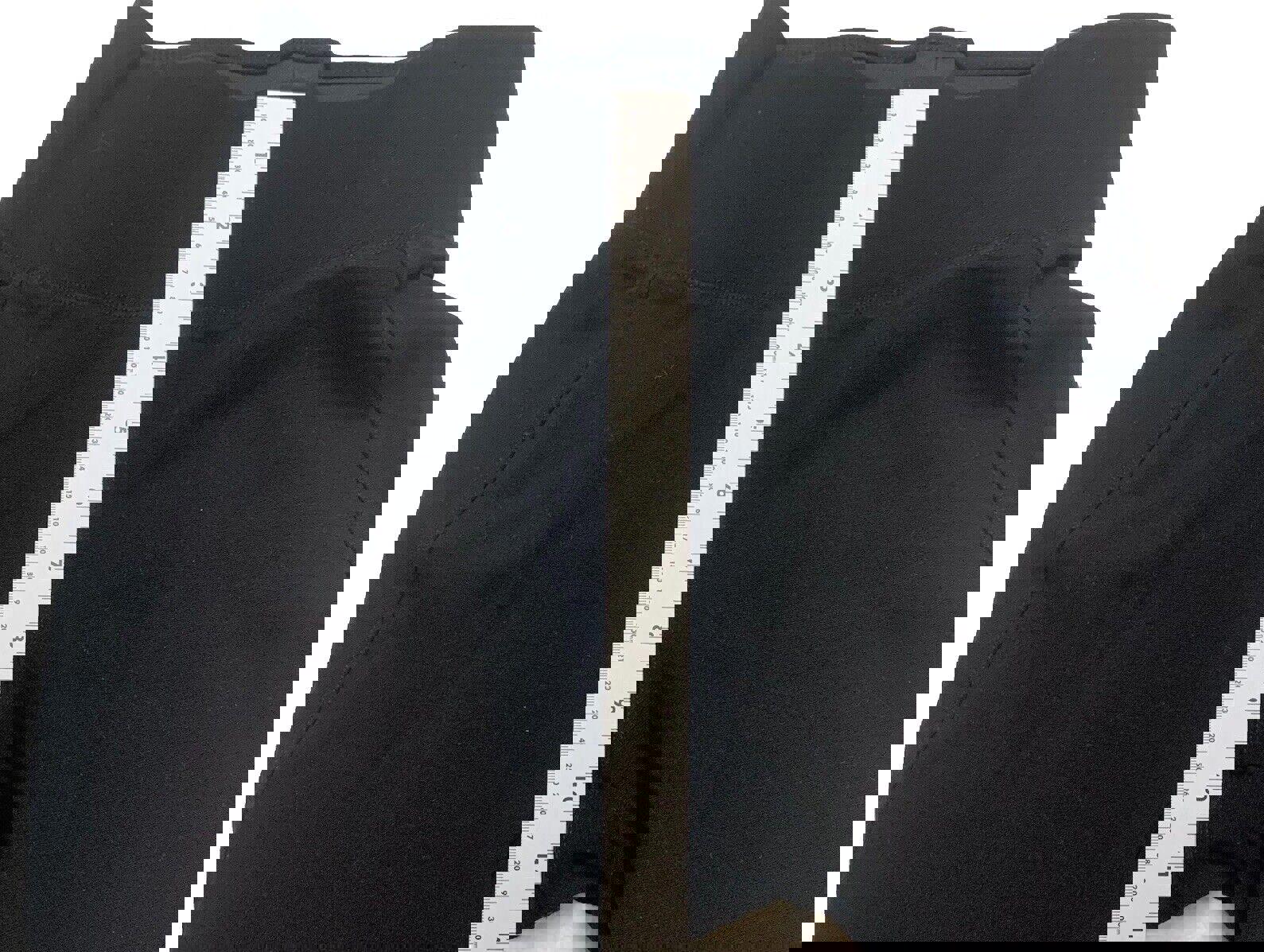 Cinturón elástico negro de latón para mujer, de 28 pulgadas, mediano, con cierre de velcro