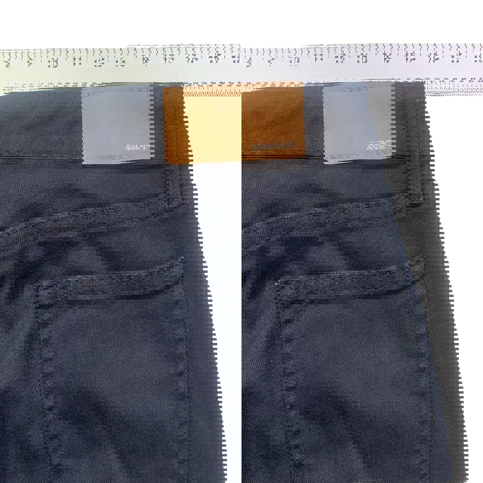 Vaqueros Bonobos para hombre, 31/30, negros, ajustados, de pierna recta y elásticos