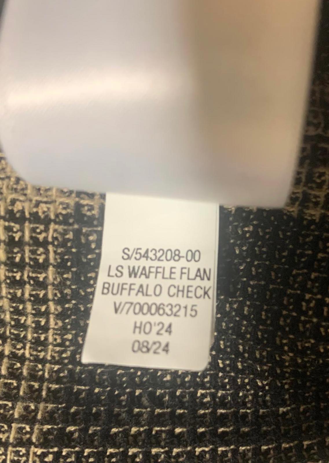 Camisa de botones de corte estándar de GAP para hombre, talla XL, color oliva y negro, con cuadros estilo búfalo