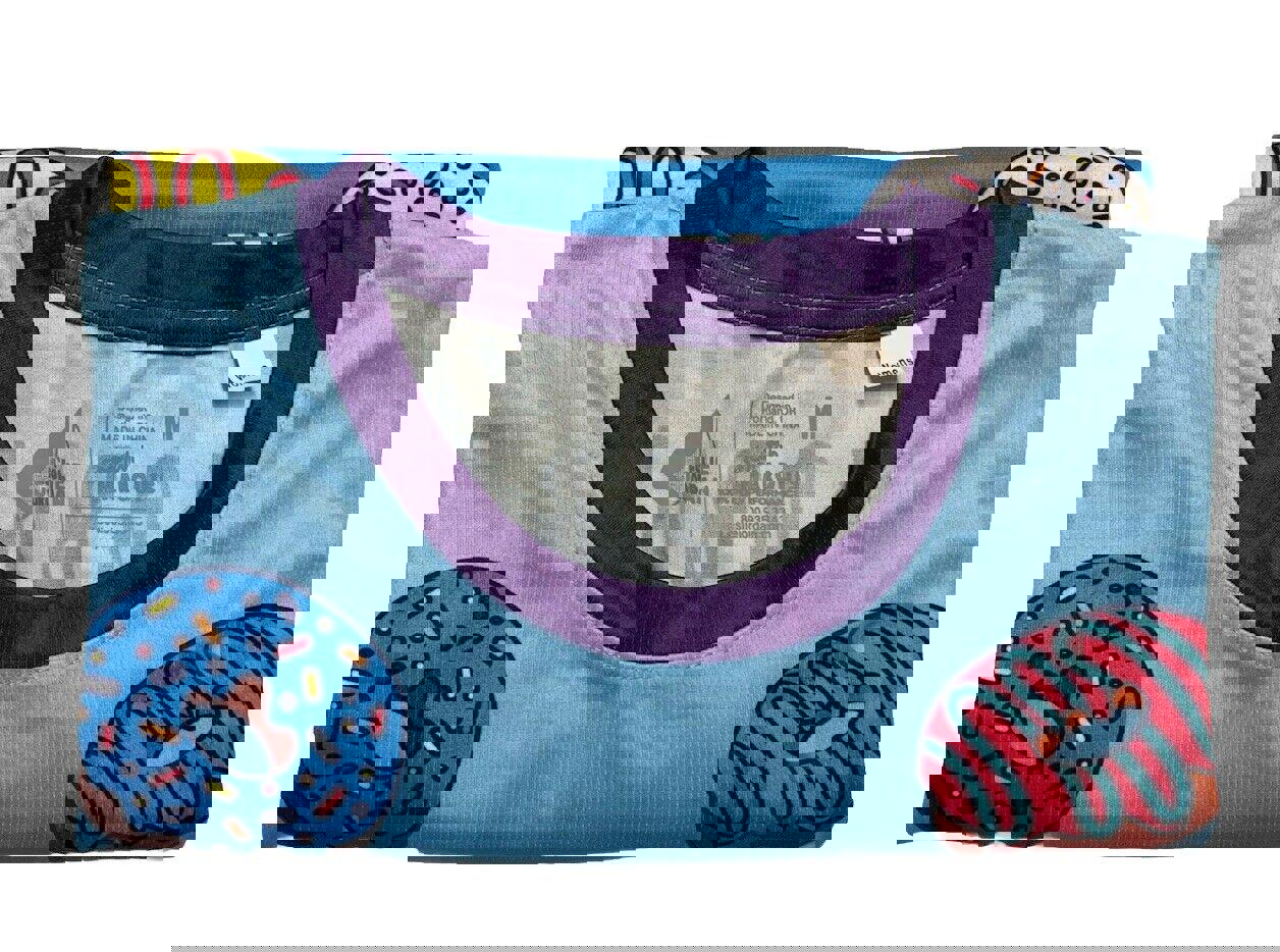 Leslie Jordan Cheetah Marquis Women's  Medium Multicolor Running T-Shirt Top