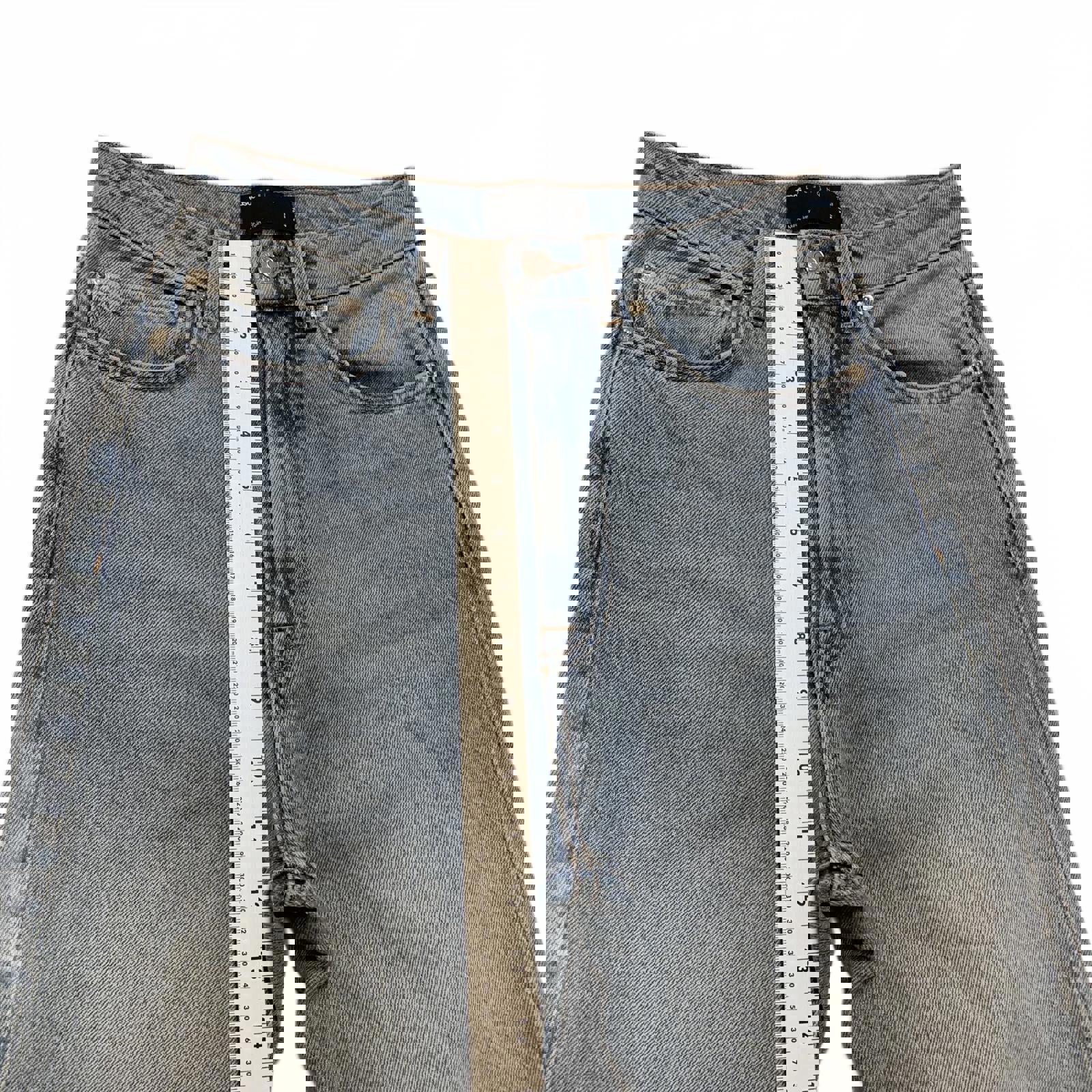 Vaqueros de mujer ASOS DESIGN, talla 25/36, denim azul, cintura alta, 25 x 30,5 (talla real)