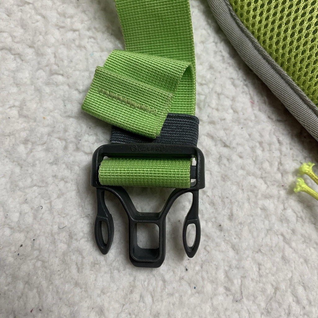 Riñonera SEEU gris, rosa y verde, bandolera, para senderismo y senderismo