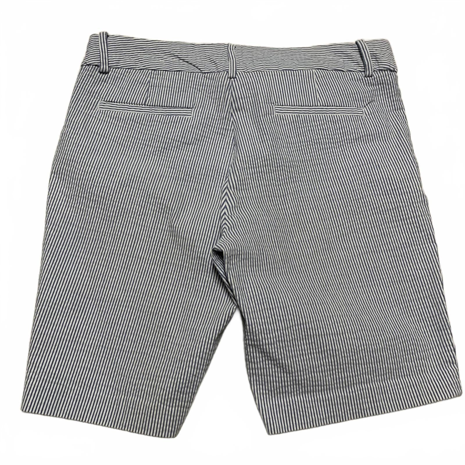 Bermudas elásticas a rayas VTG Lila Rose para mujer, talla 10, ancho 32