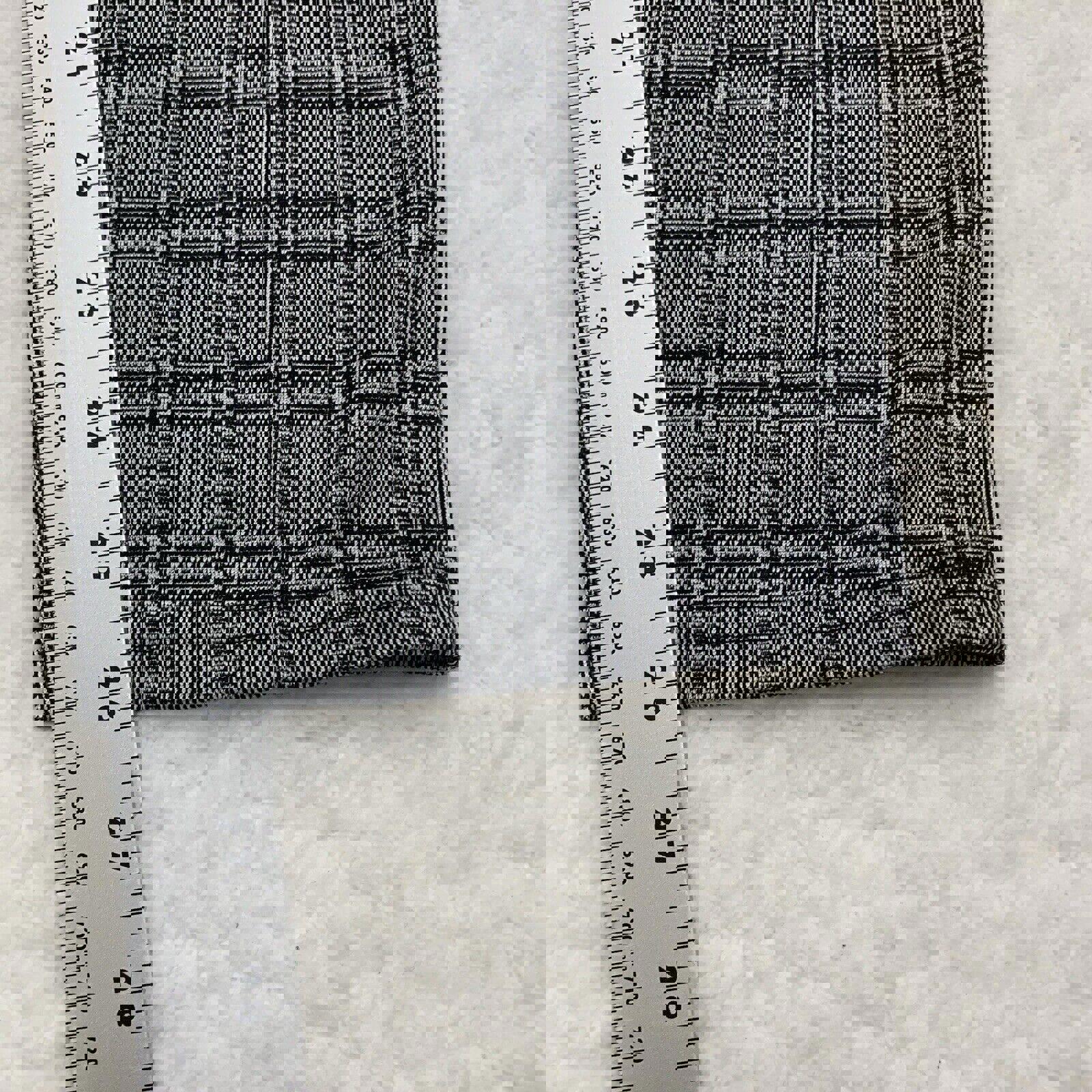 Pantalones Maze Collection para mujer, talla 3X, negros, a cuadros, elásticos y cosidos