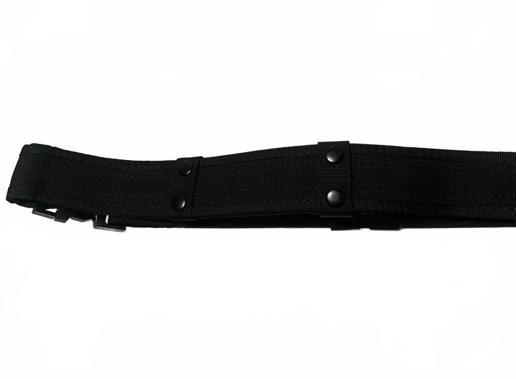 Hebilla de cinturón negra ajustable de nailon resistente con diseño multibroche