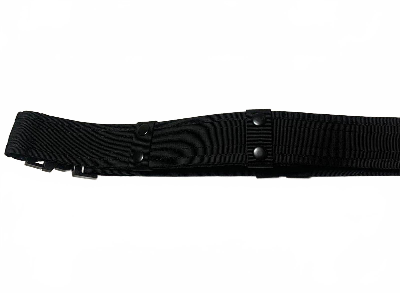 Hebilla de cinturón negra ajustable de nailon resistente con diseño multibroche