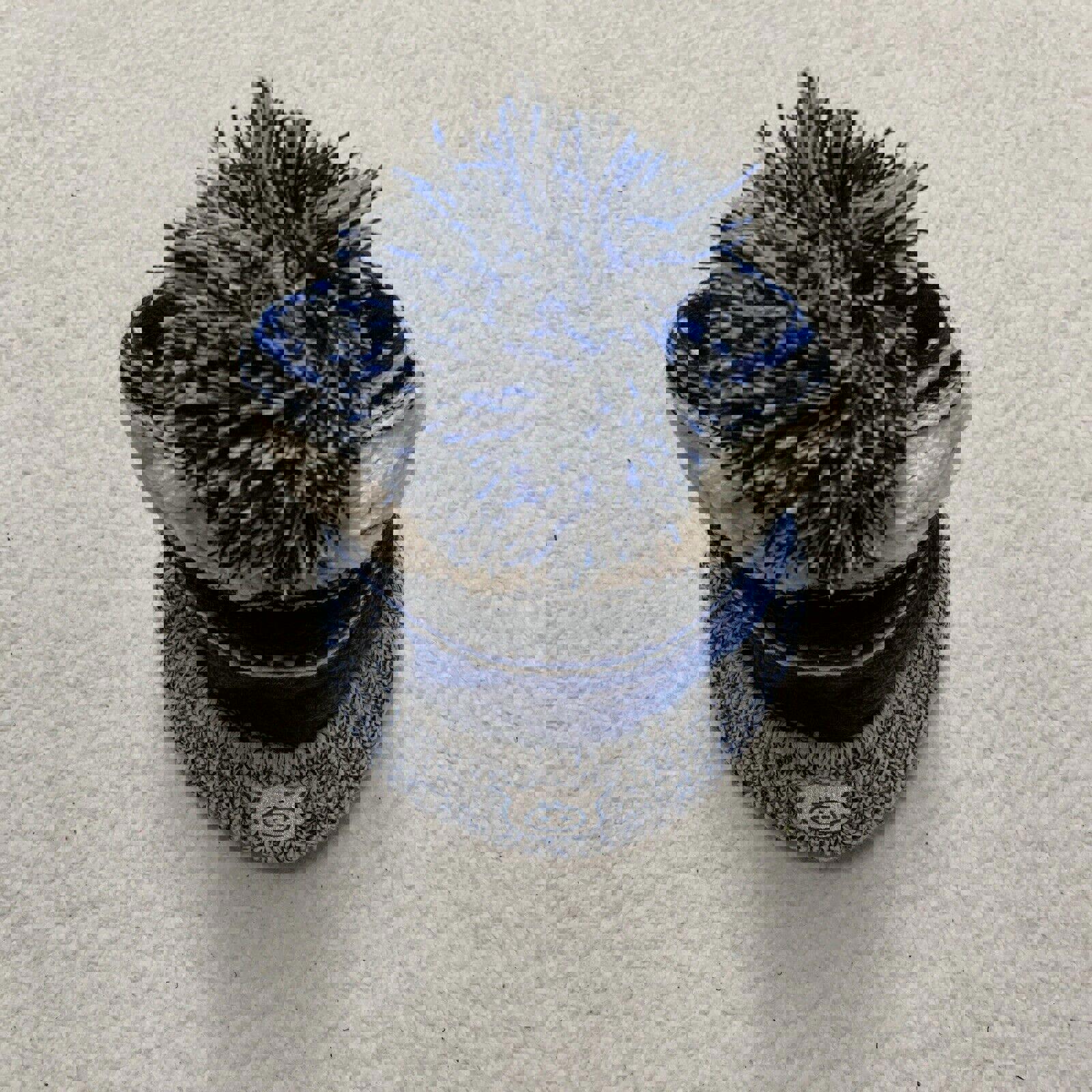 Gorro de cerdo unisex para adultos, negro, azul real, a rayas, para invierno, para nieve, esquí, acrílico