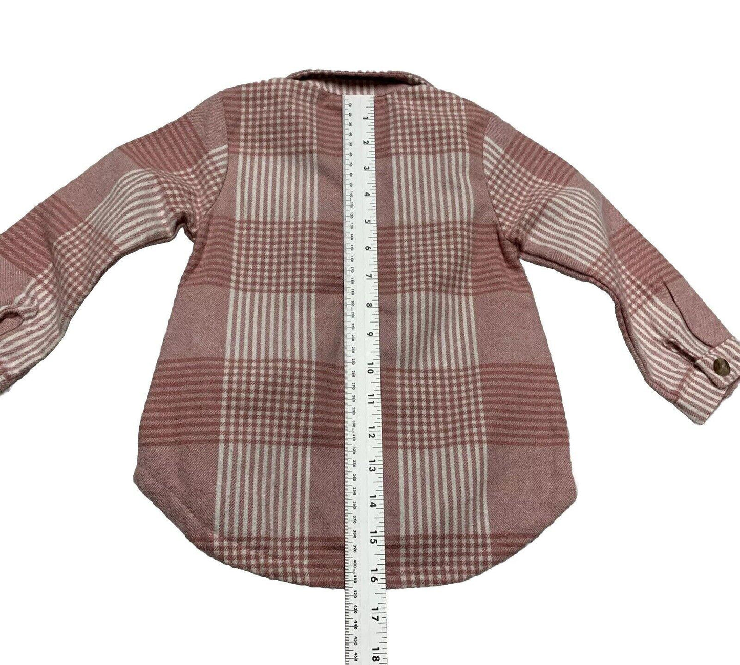 Little Lass Toddler Girl 3T Rose Pink Flannel Shirt Shacket