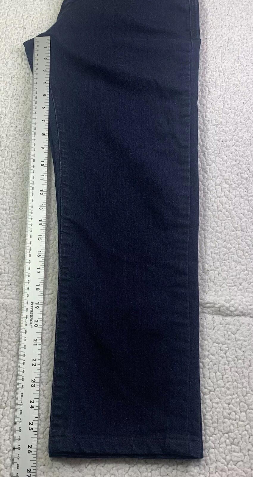 Jack of Spades Men's Jeans 33 x 26.5 Altered Dark Blue  Straight Leg Classic Fit
