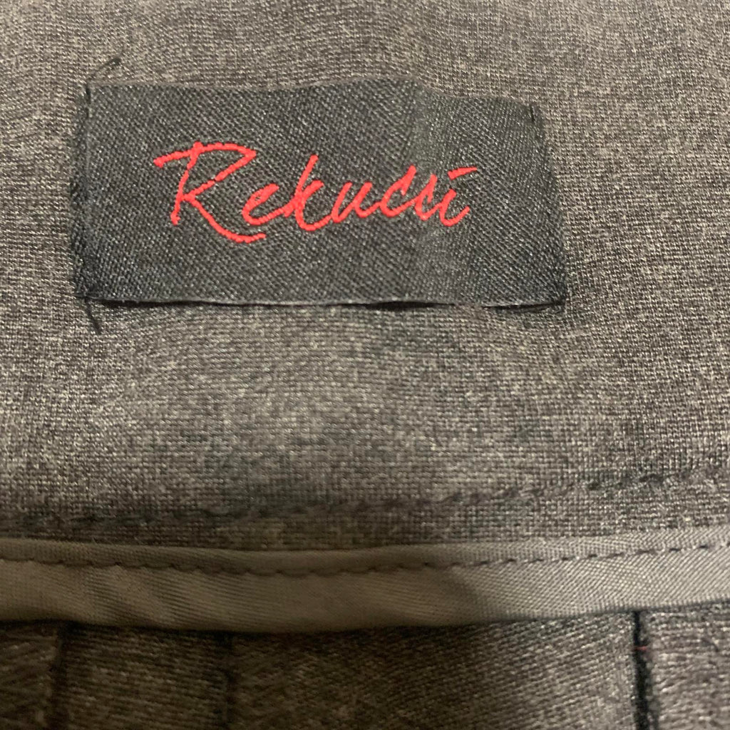 Pantalones casuales Rekucci para mujer, talla 18W, gris oscuro, ancho 40 x 29,5