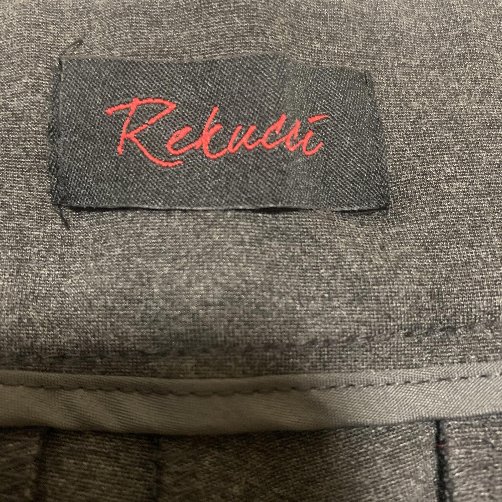 Pantalones casuales Rekucci para mujer, talla 18W, gris oscuro, ancho 40 x 29,5