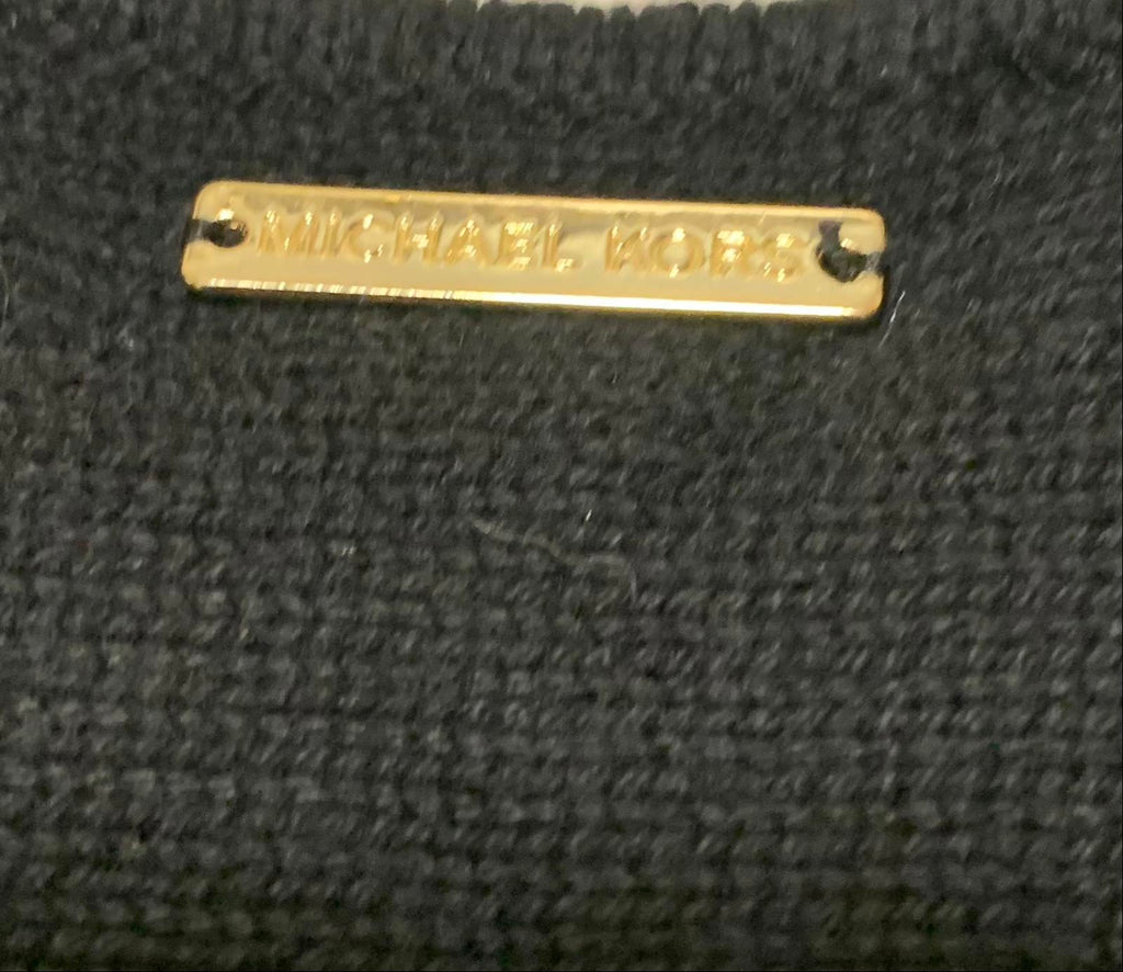 Suéter tipo túnica de punto Michael Kors para mujer, talla grande 1X, color negro, con dobladillo alto y bajo