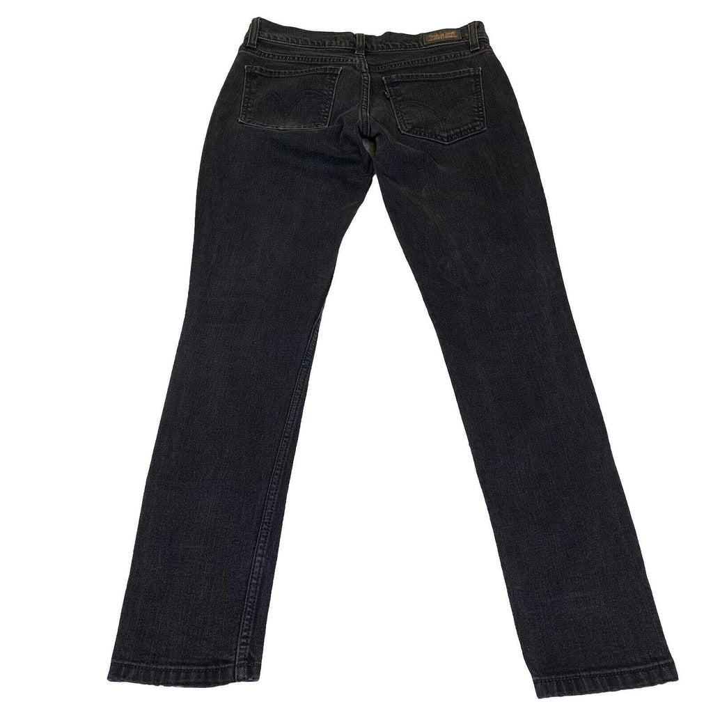 Vaqueros Levi's 524 para niñas, talla 5, negros, ajustados y elásticos.