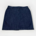 Old Navy Women's 12 Dark Denim Blue Trouser Skirt Pocket Pencil Stretch Slit