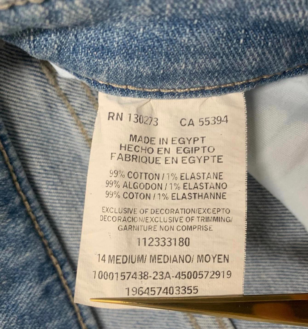 Vaqueros Lee Denim para mujer, talla 14 M, color azul claro, 33 x 24 (talla real)