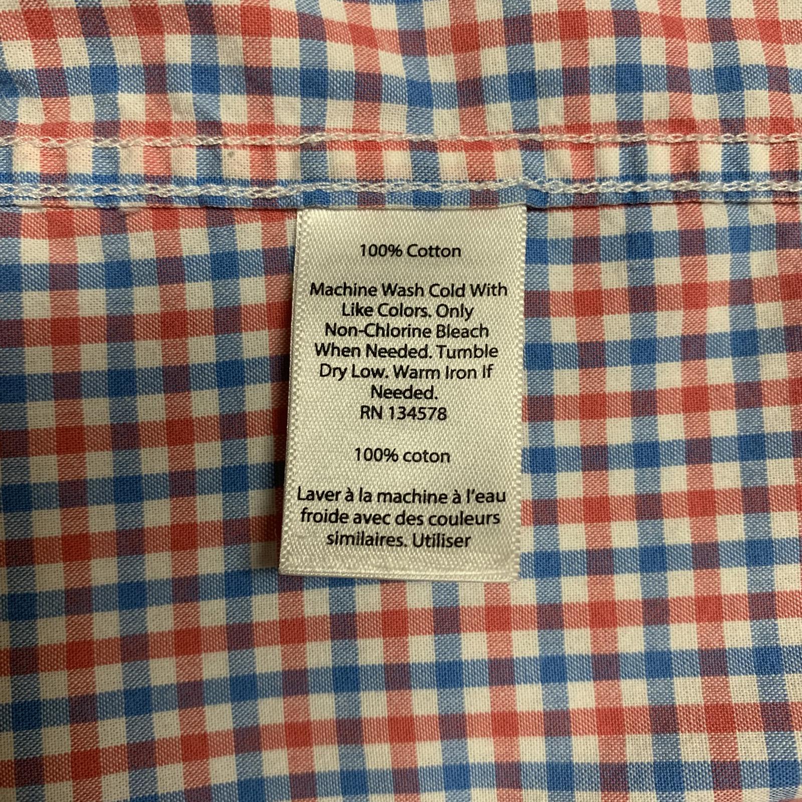 Camisa con botones Murray de corte entallado a cuadros rojos y azules grandes para hombre de Vineyard Vines