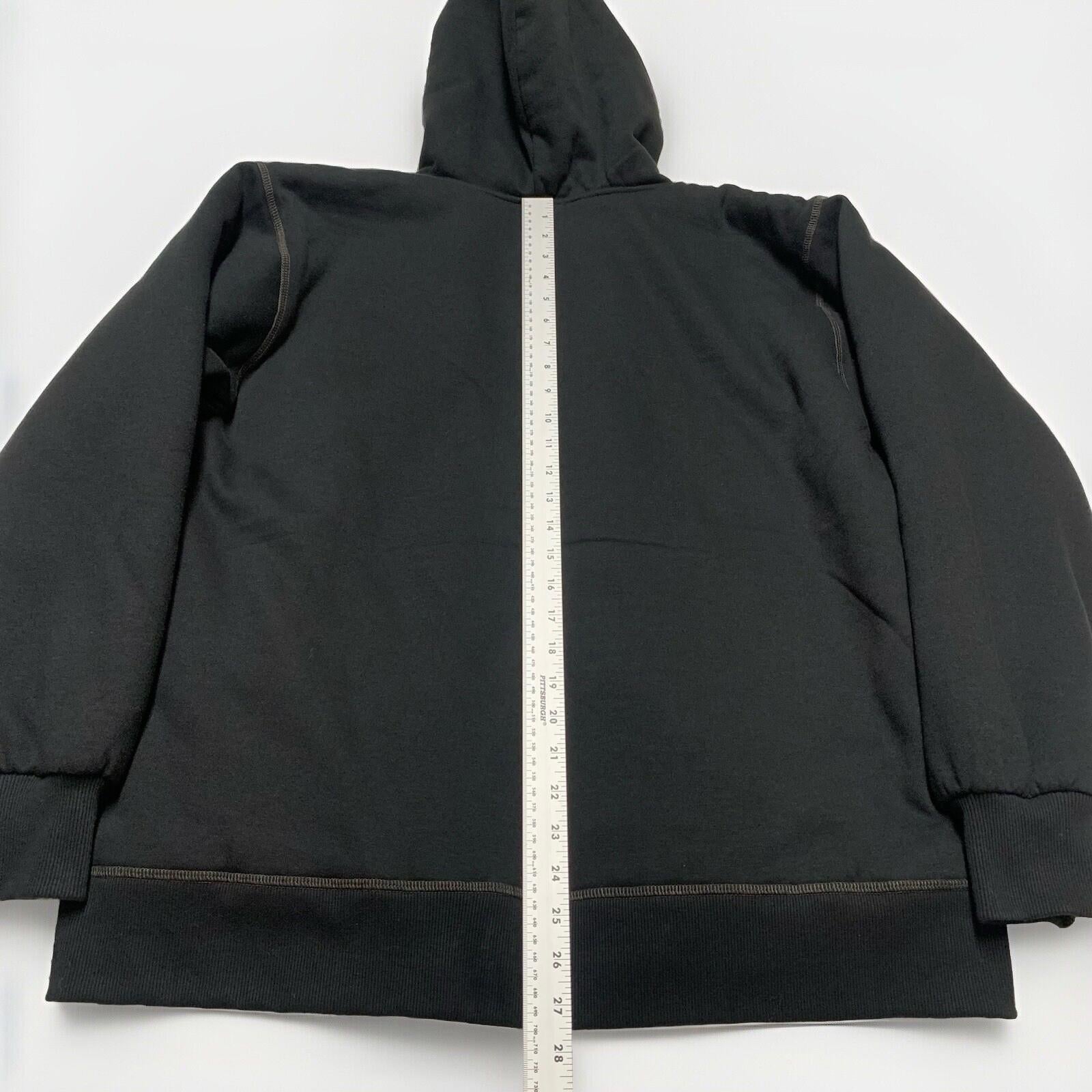 Chaqueta con capucha y forro de sherpa suave negra grande para hombre de Smith's Work Wear