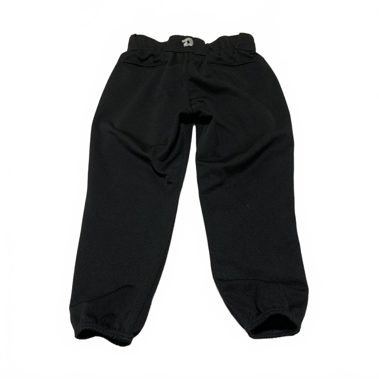 Pantalones de béisbol unisex para niños DeMarini, talla MD, color negro, cintura 27 x 21,5 L, deportivos