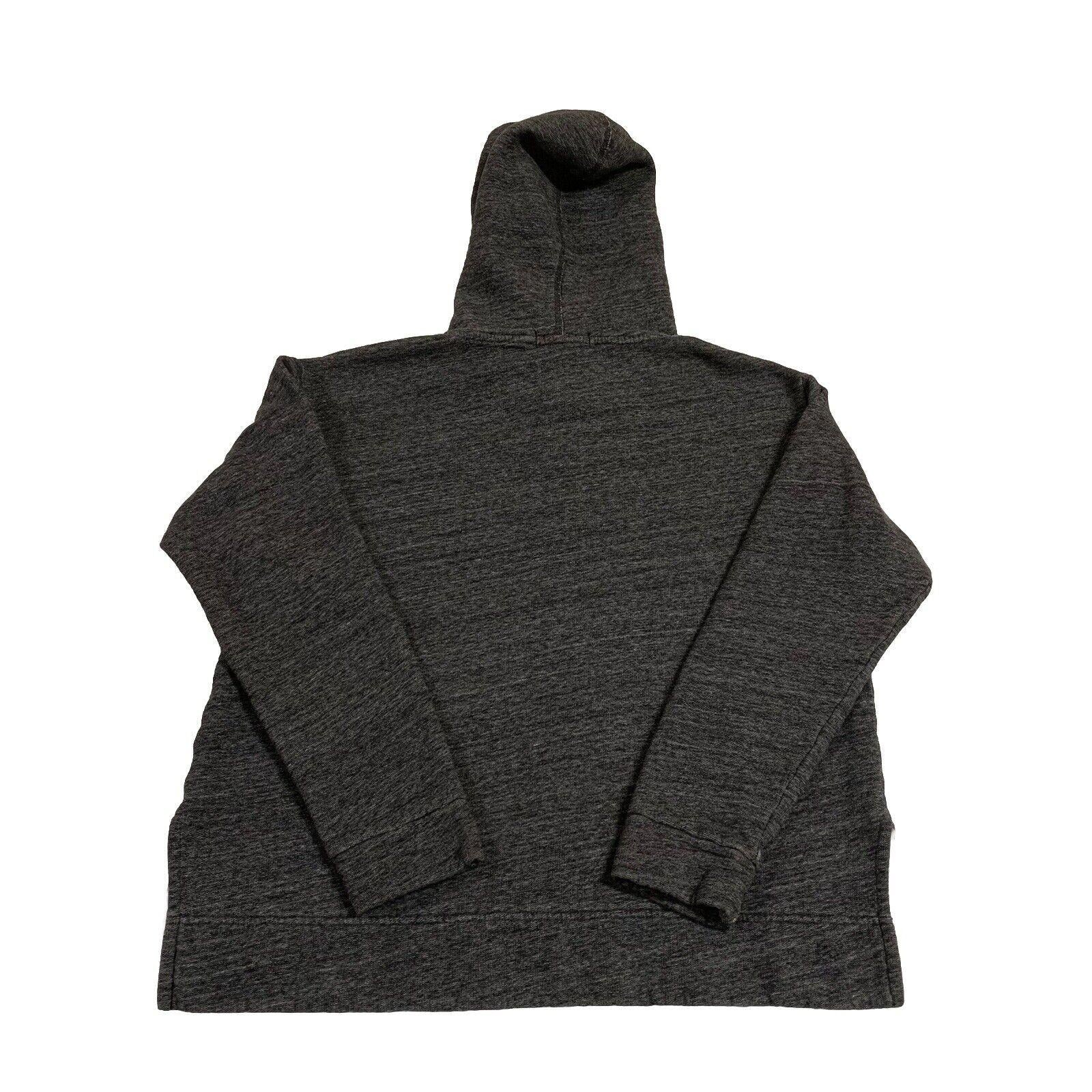 Sudadera con capucha J Crew para mujer, talla M, color negro y gris carbón.