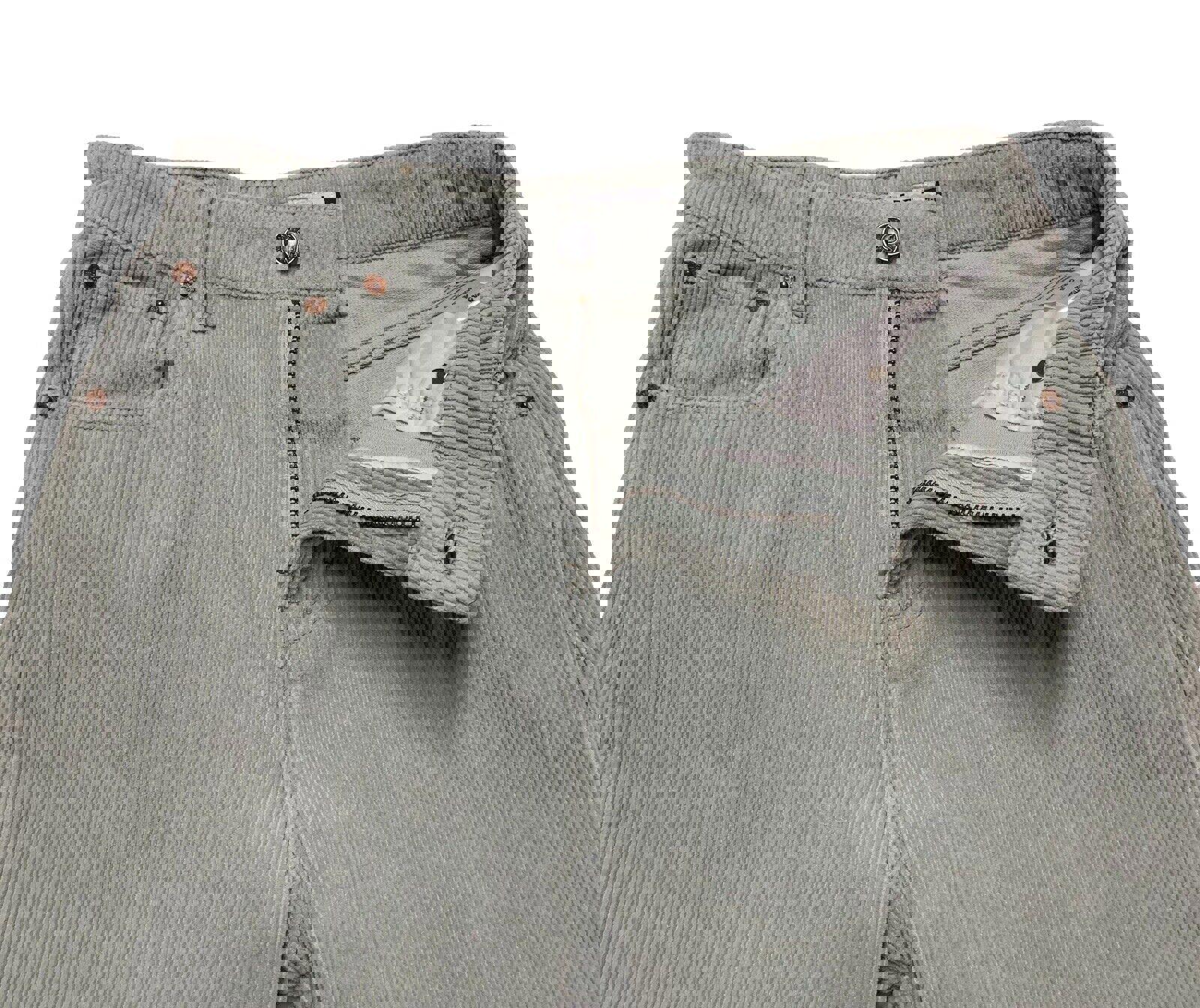 Pantalones de pana Motel para mujer, talla XS, verde menta, pierna ancha, ligeros