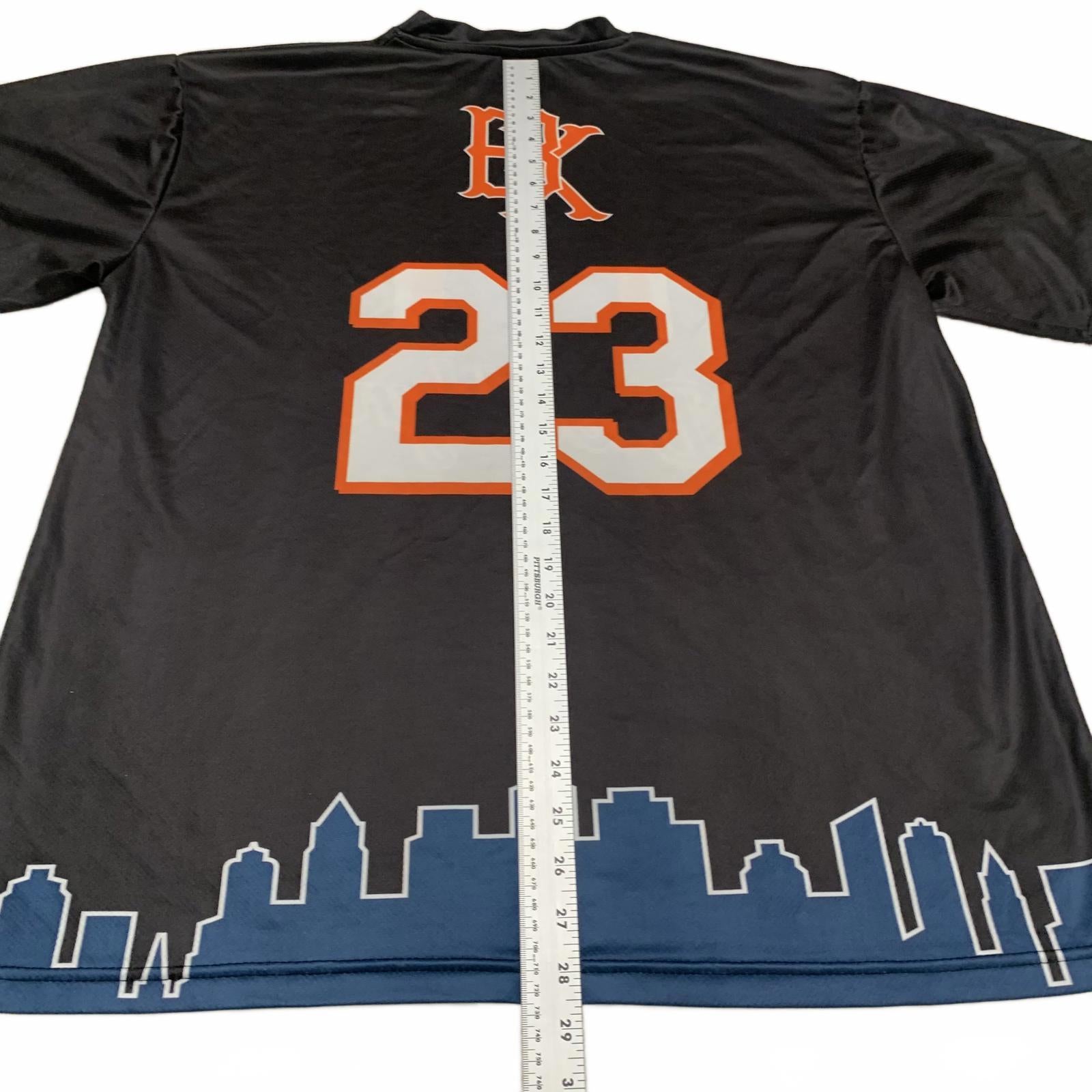 Camiseta deportiva negra de los Brooklyn Coyotes, talla AXL, para hombre, talla 23