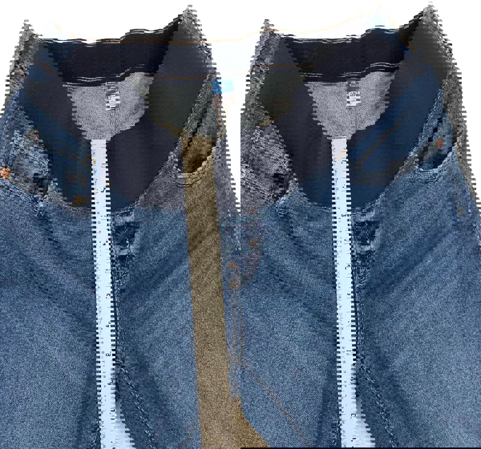 Vaqueros rectos azules de maternidad Old Navy OG talla 8 - Ajuste cómodo