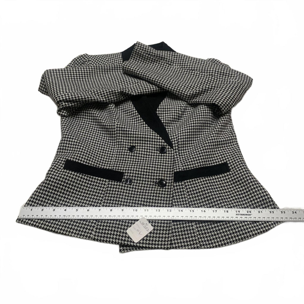 Chaqueta blazer de carrera Jacques New York Paris para mujer, talla 14 1/2, de lana, años 80, EE. UU.