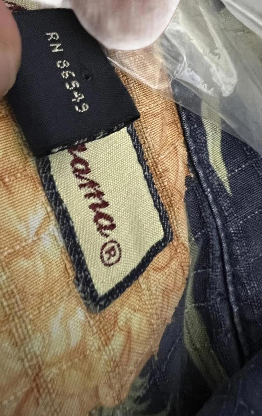 Camisa de seda con diseño de piña Tommy Bahama para hombre, talla L, lista para vacaciones hawaianas