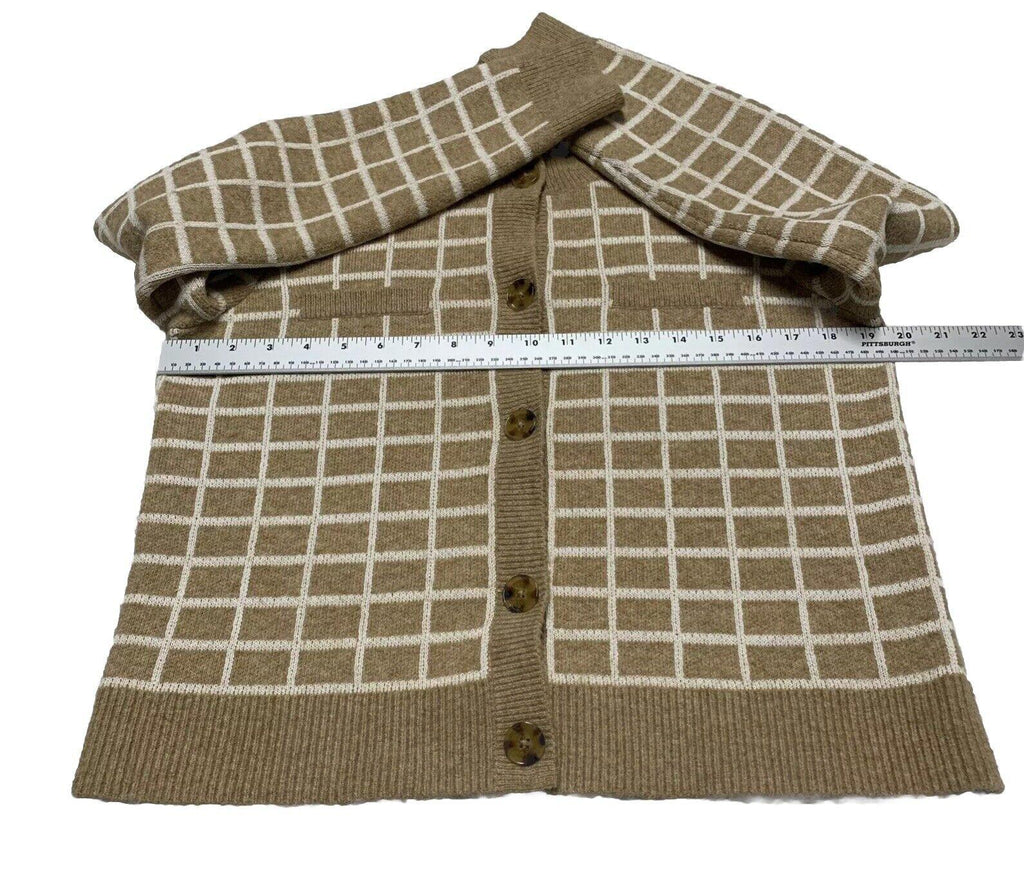 Chaqueta tipo suéter beige tostado grande para mujer de Ann Taylor