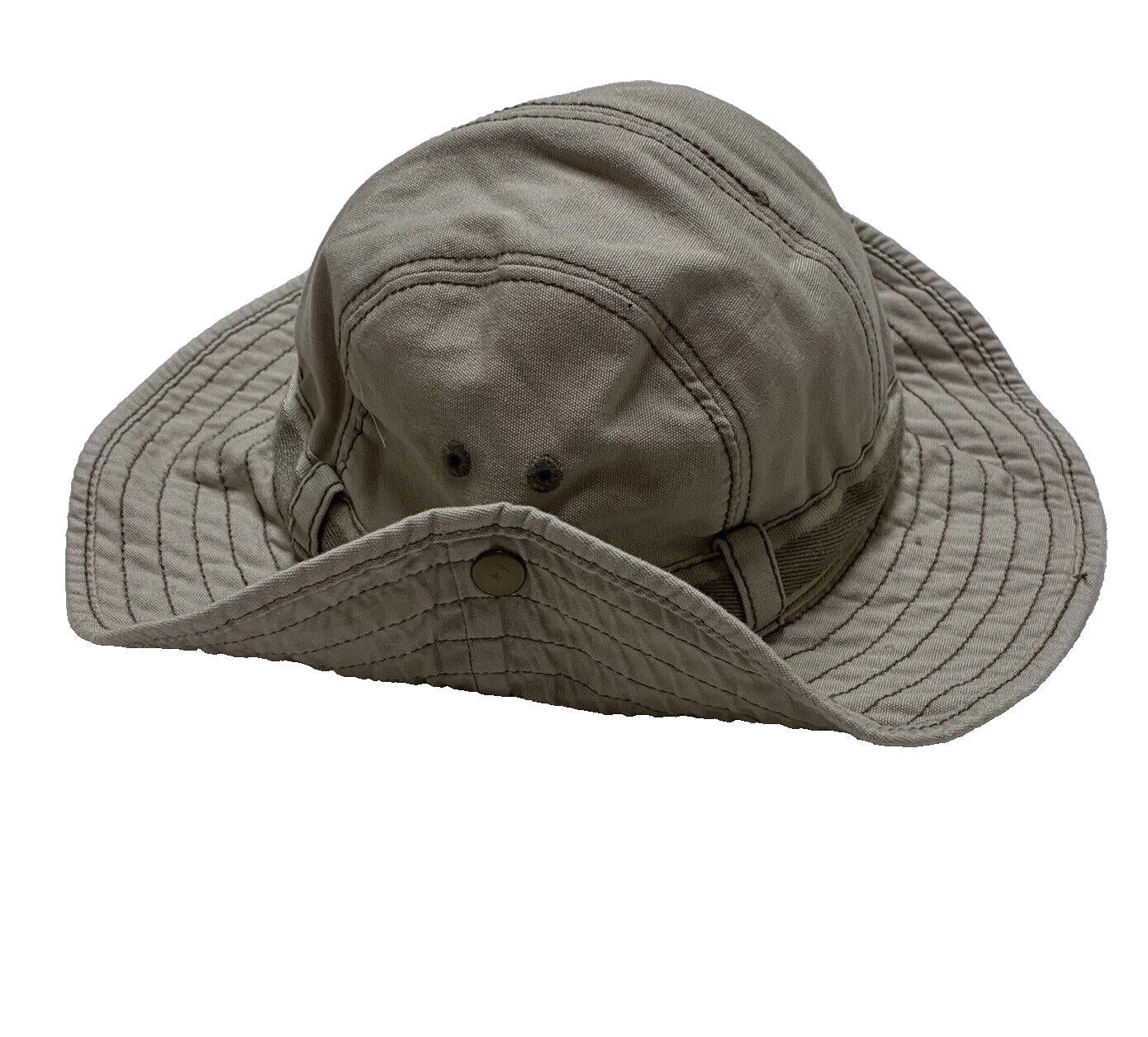 Gorra de pescador Old Navy con laterales a presión y diseño de cubo Explorer para niños, talla M, color beige