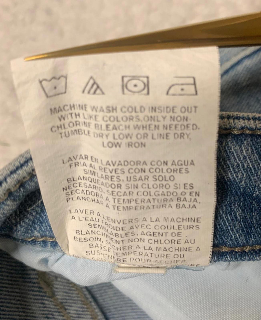 Vaqueros Lee Denim para mujer, talla 14 M, color azul claro, 33 x 24 (talla real)